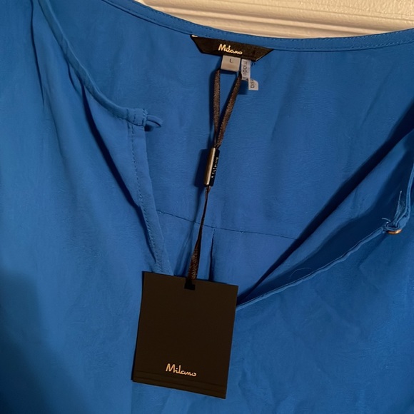 Milano Blue Long Sleeve Women's Top Size: Large - Picture 3 of 5